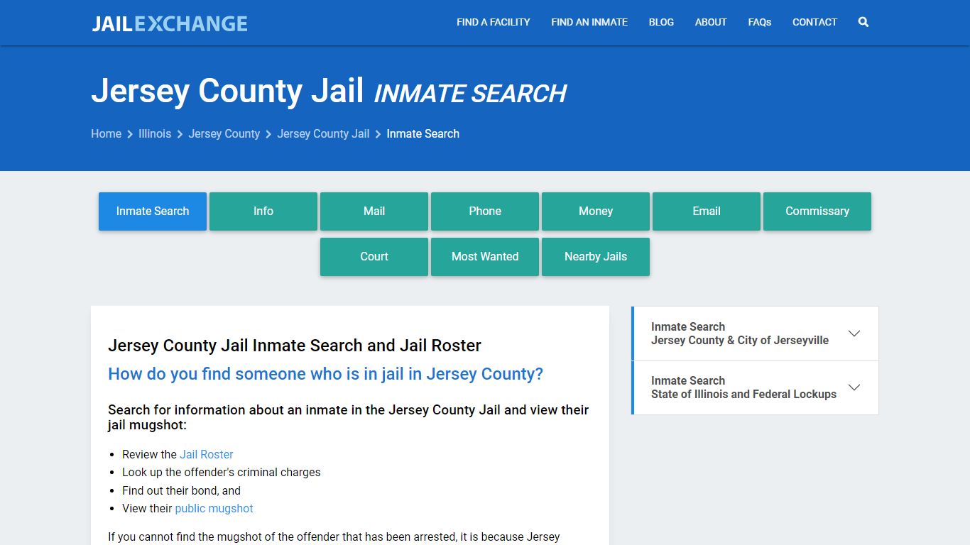 Inmate Search: Roster & Mugshots - Jersey County Jail, IL - Jail Exchange
